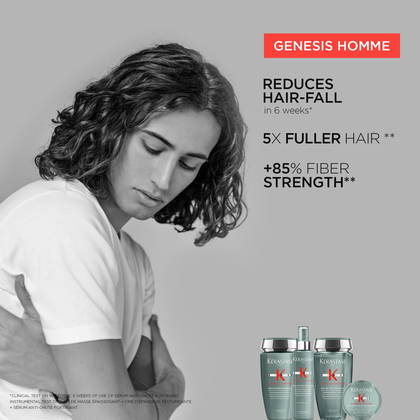 GENESIS HOMME - Bain De Masse Épaississant Shampoo
